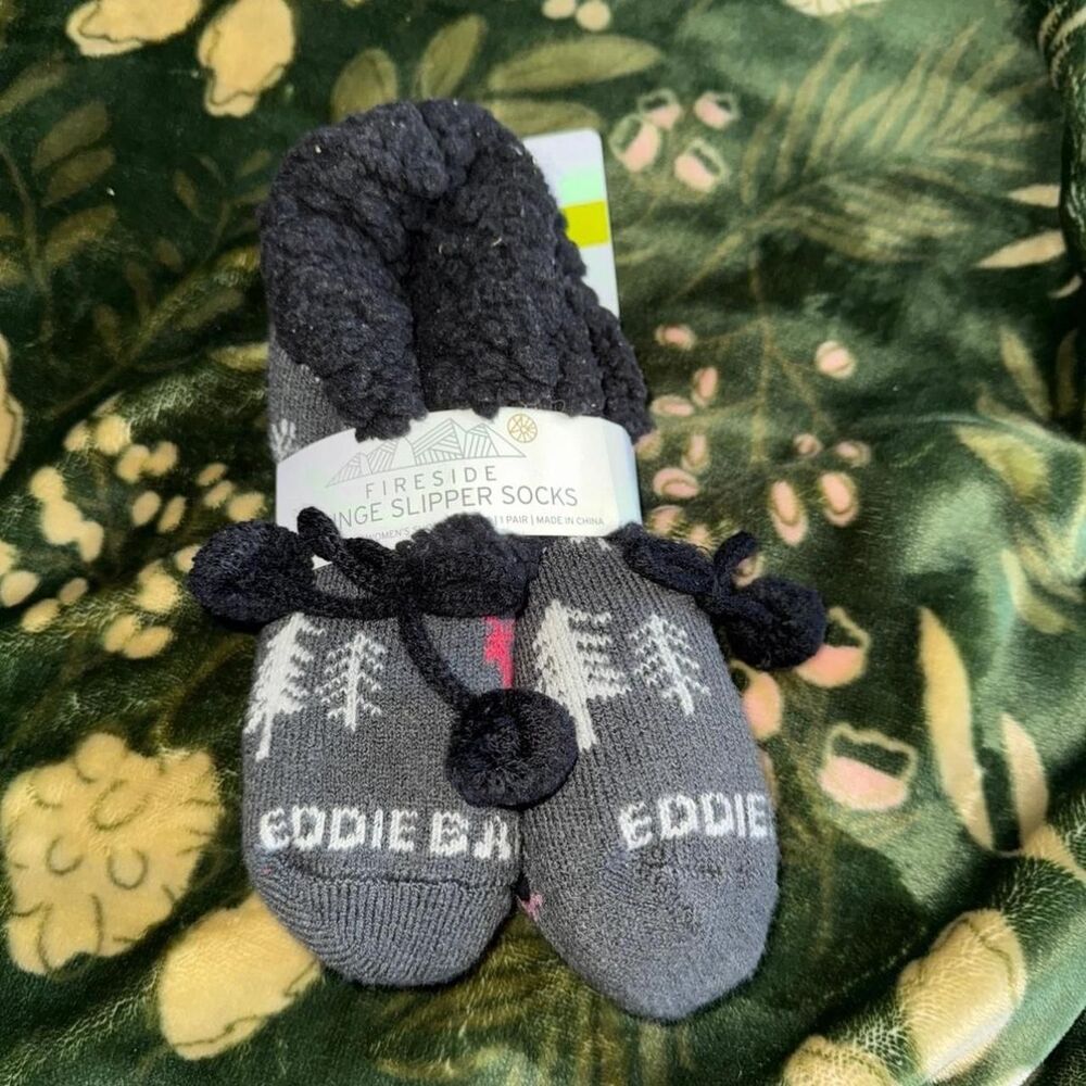 Eddie-bauer Women's Black and Grey Slippers